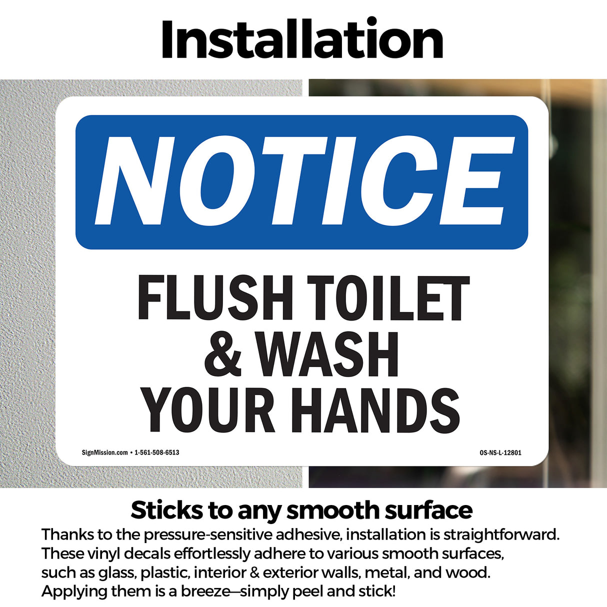 Flush Toilet And Wash Your Hands