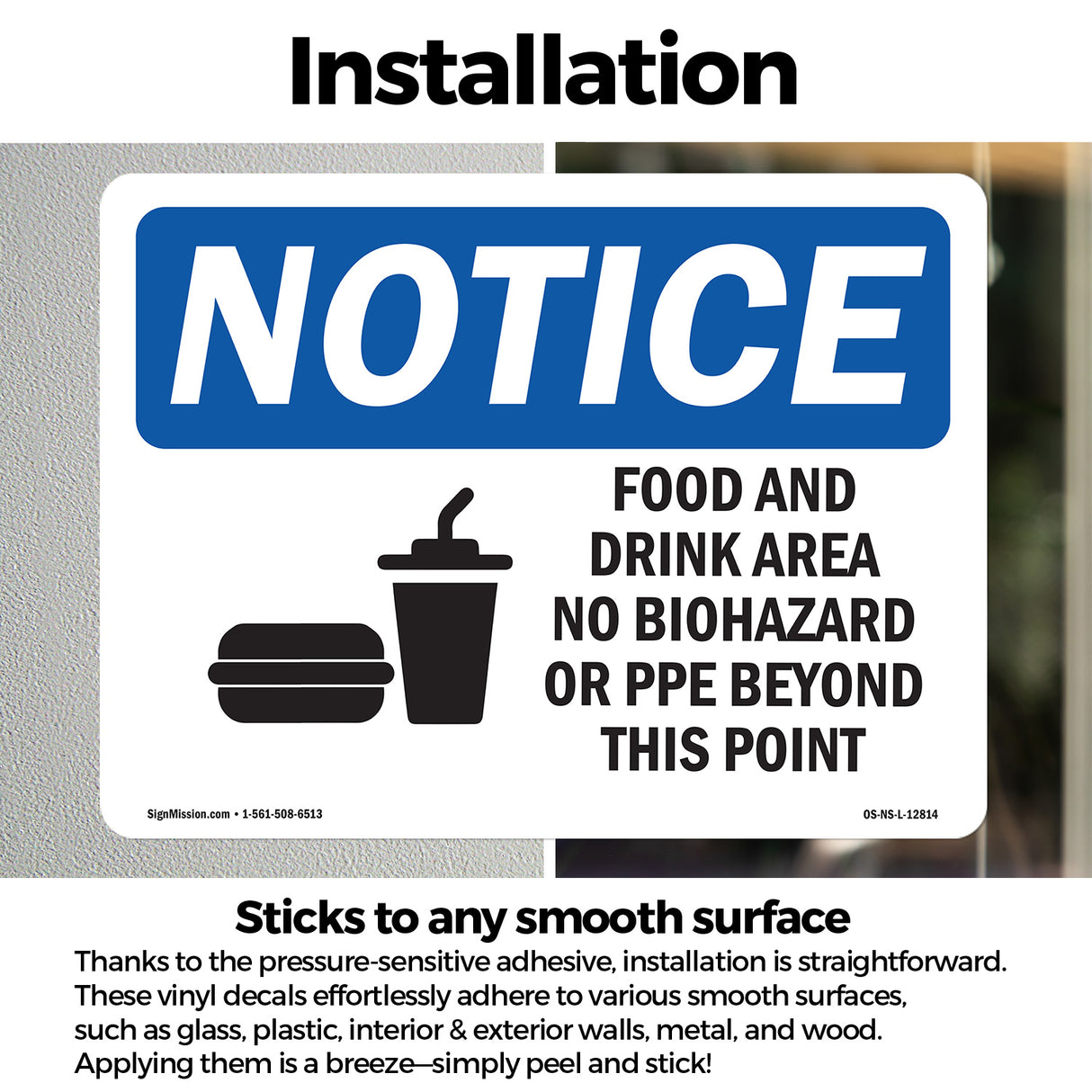 Food And Drink Area No Biohazards