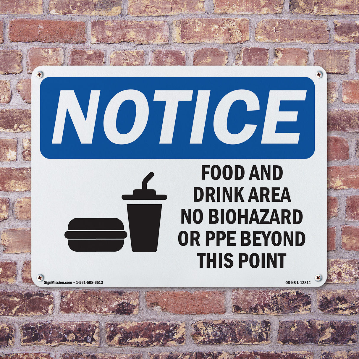 Food And Drink Area No Biohazards