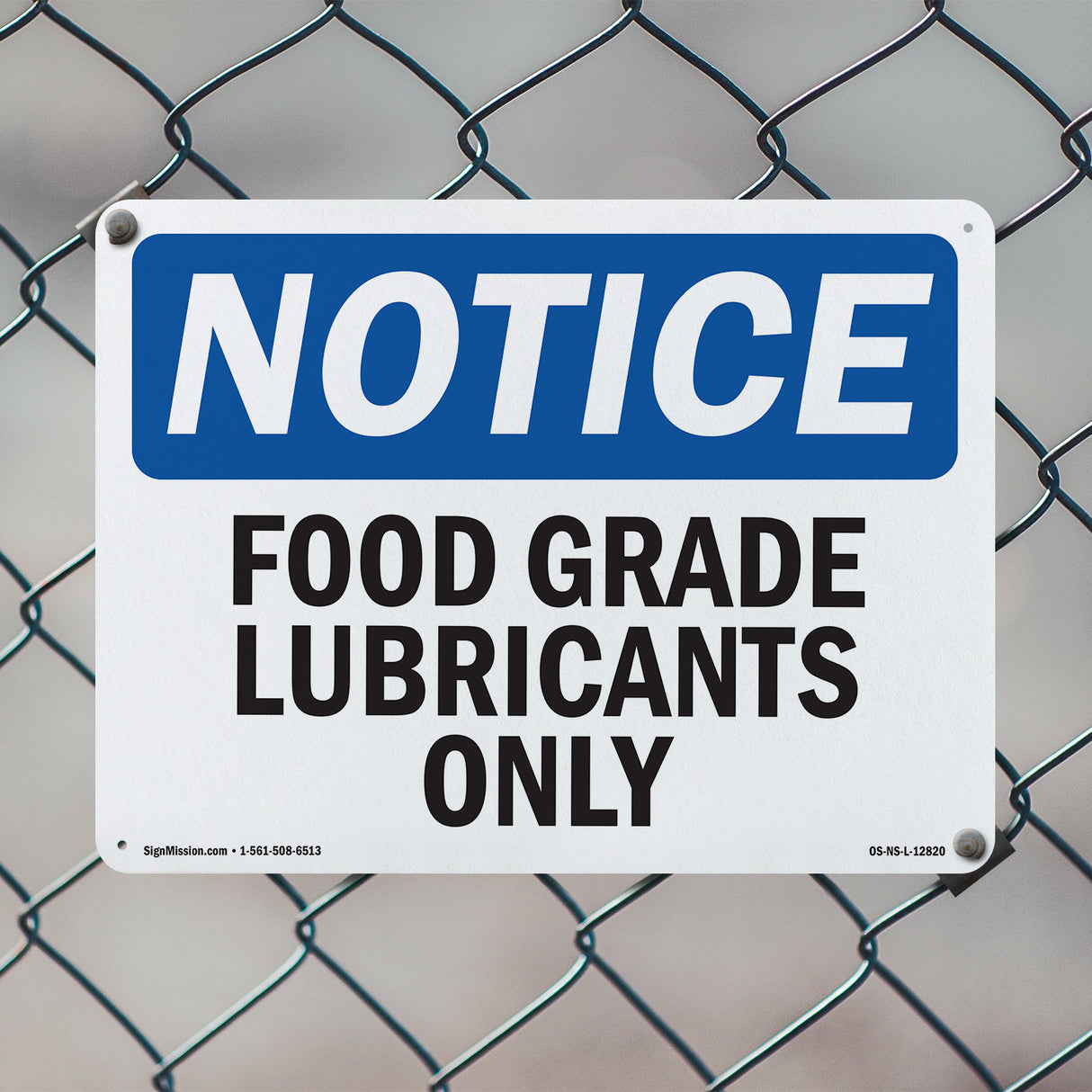Food Grade Lubricants Only