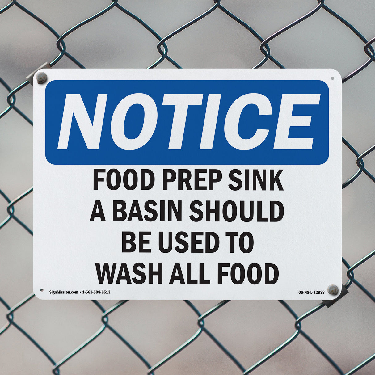 Food Prep Sink Only A Basin Should Be Used