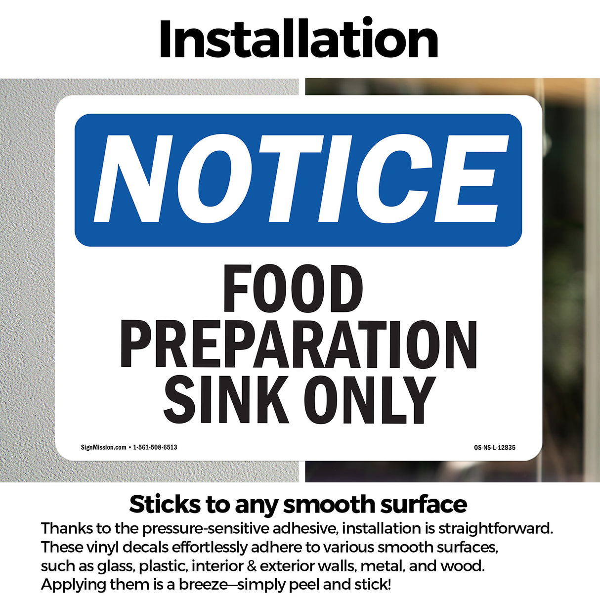 Food Preparation Sink Only