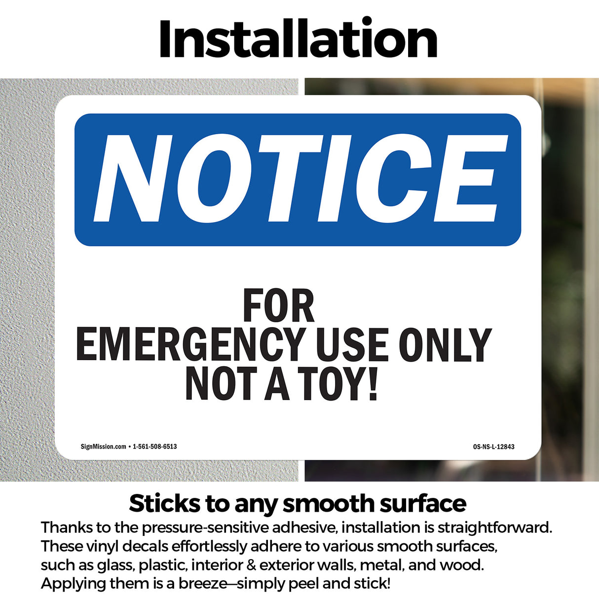 For Emergency Use Only Not A Toy!