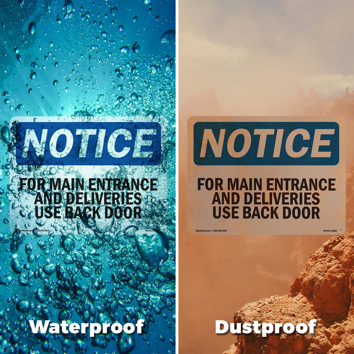 For Main Entrance And Deliveries,
