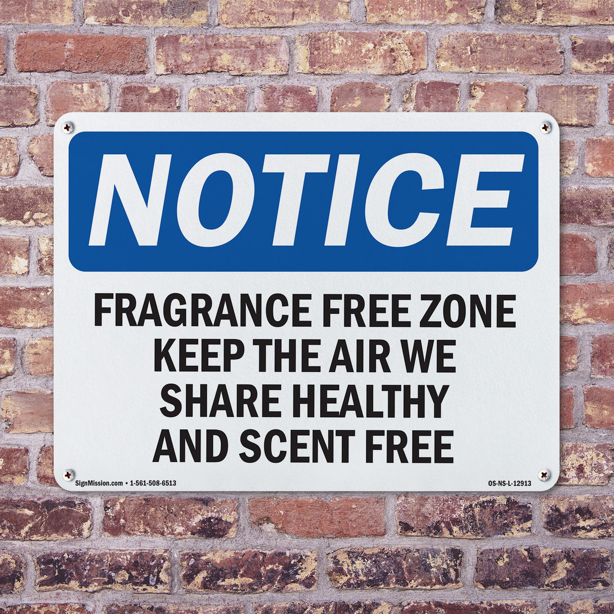 Fragrance Free Zone Keep The Air