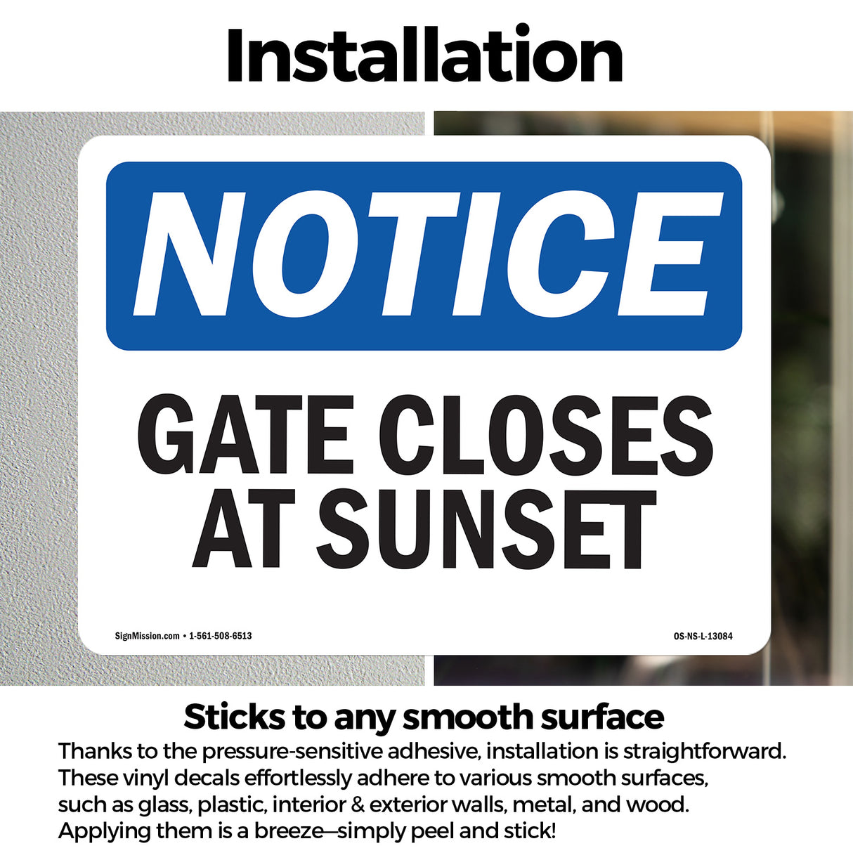 Gate Closes At Sunset