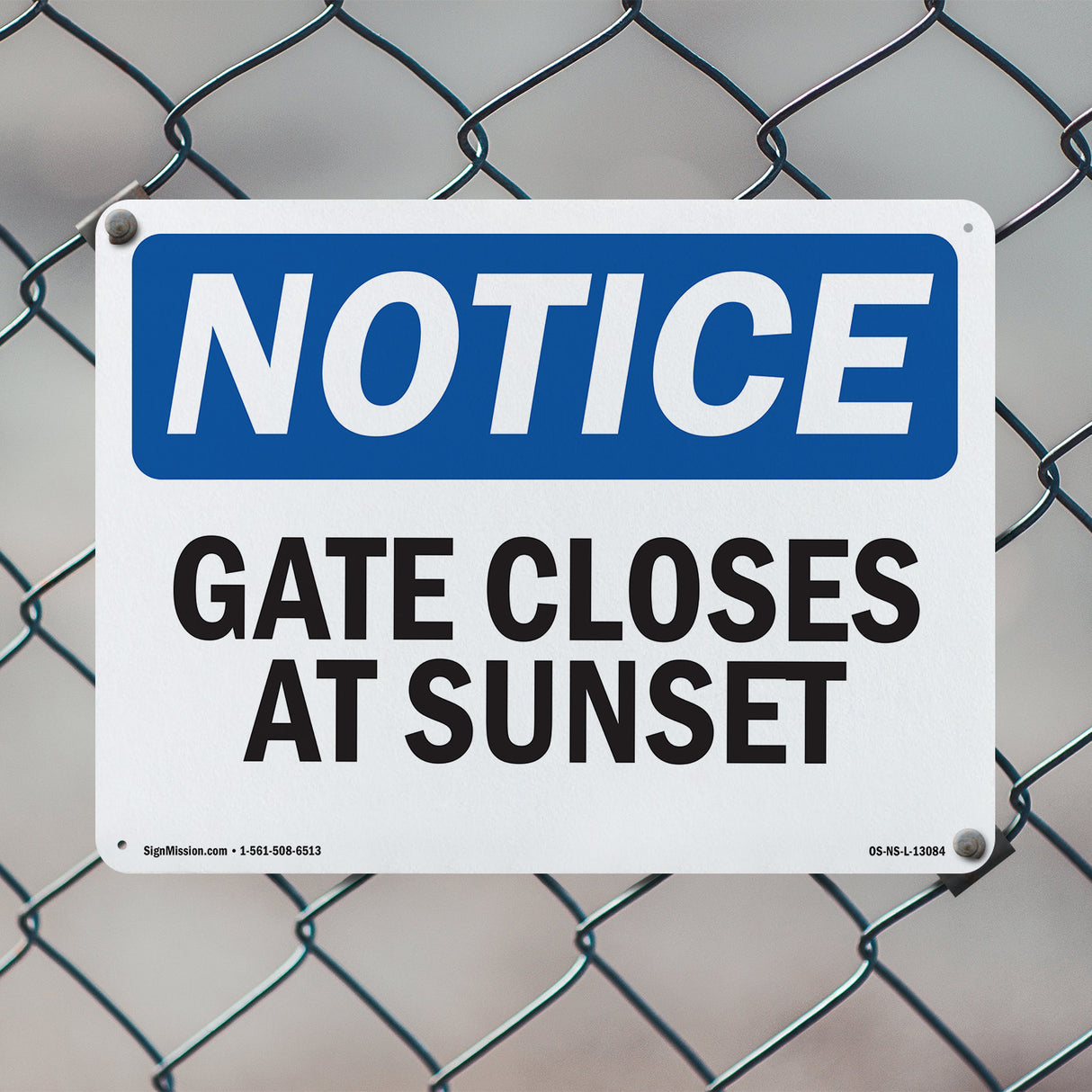 Gate Closes At Sunset