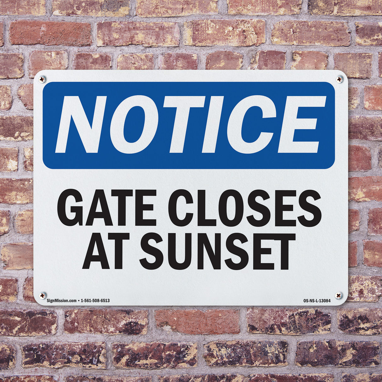 Gate Closes At Sunset