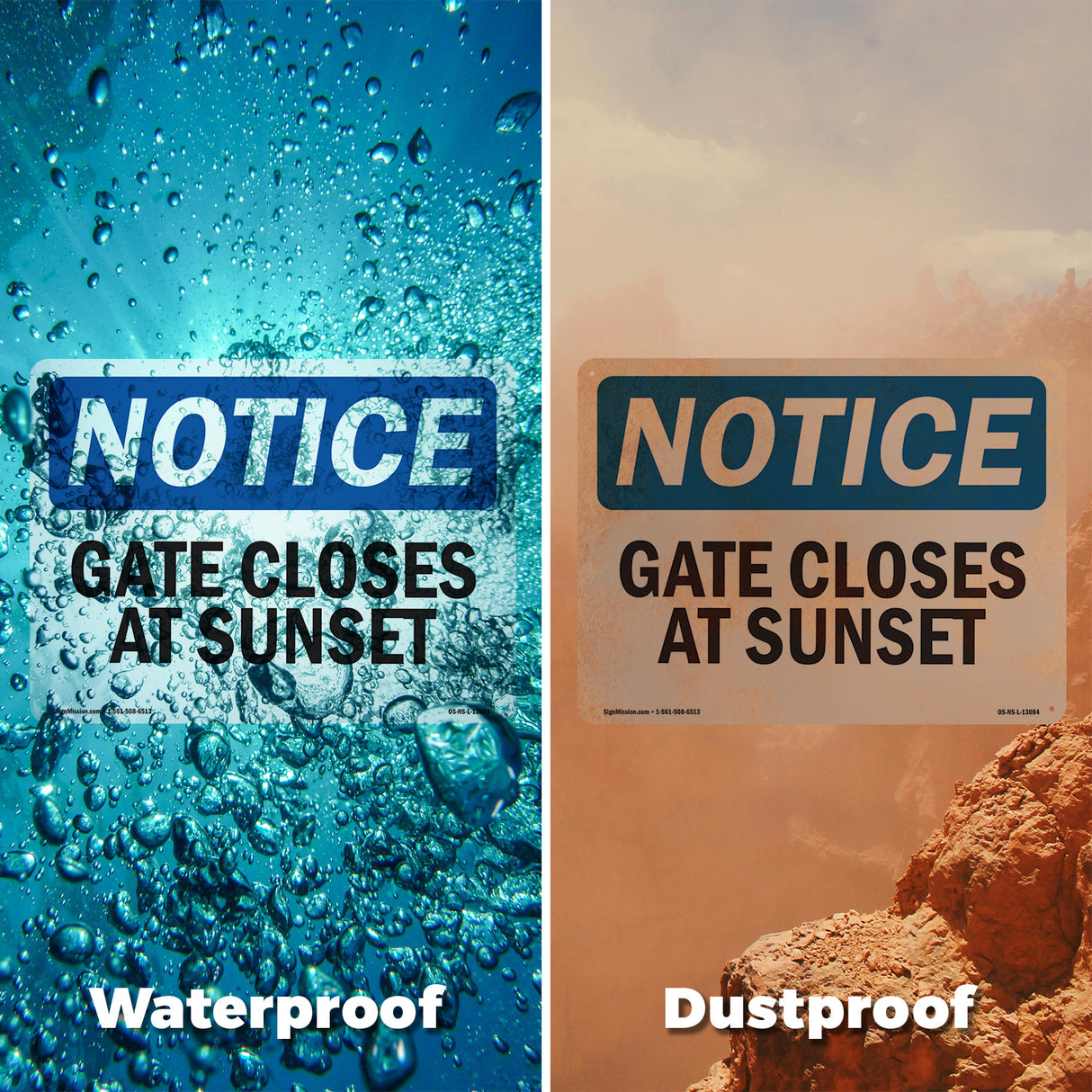 Gate Closes At Sunset