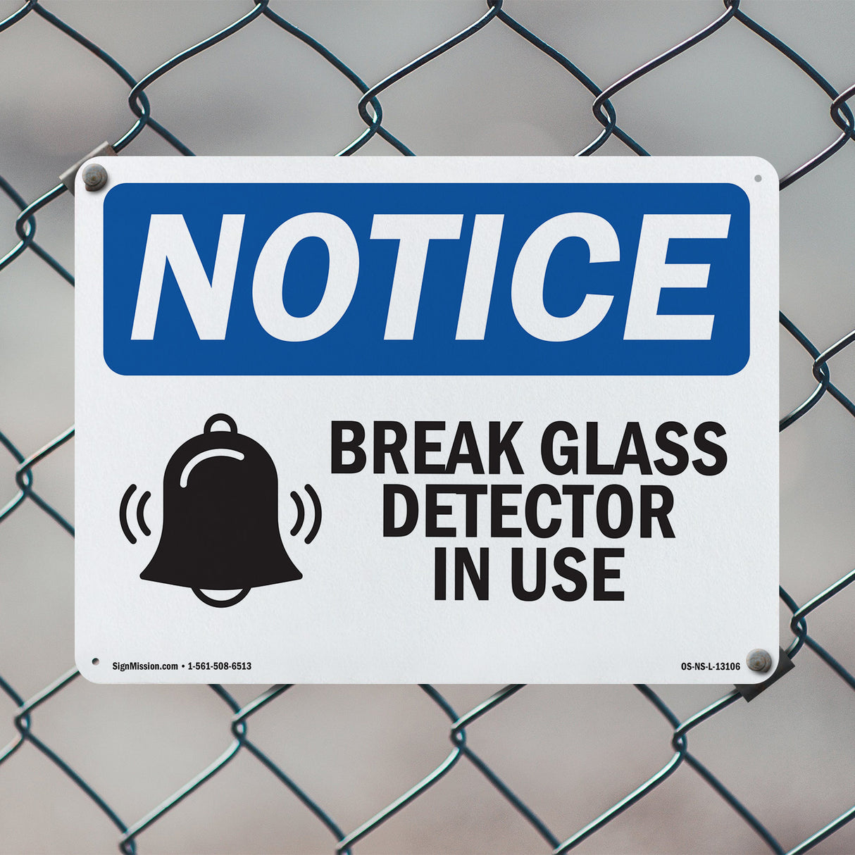 Glass Break Detector In Use