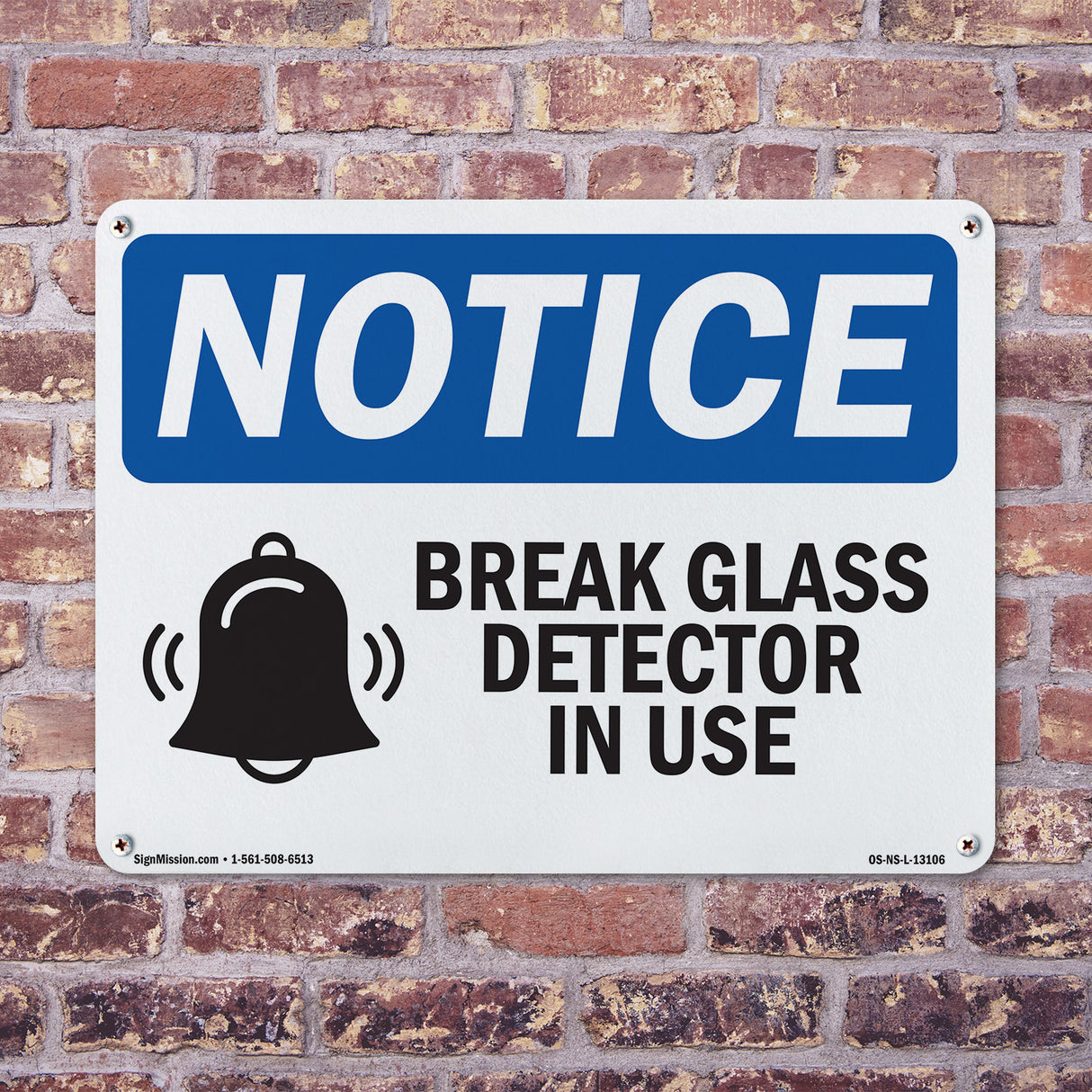 Glass Break Detector In Use