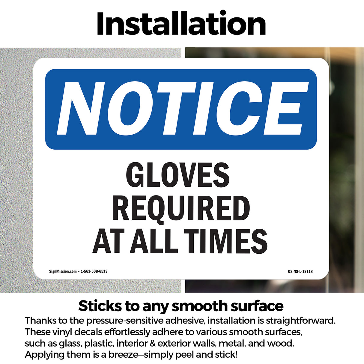 Gloves Required At All Times