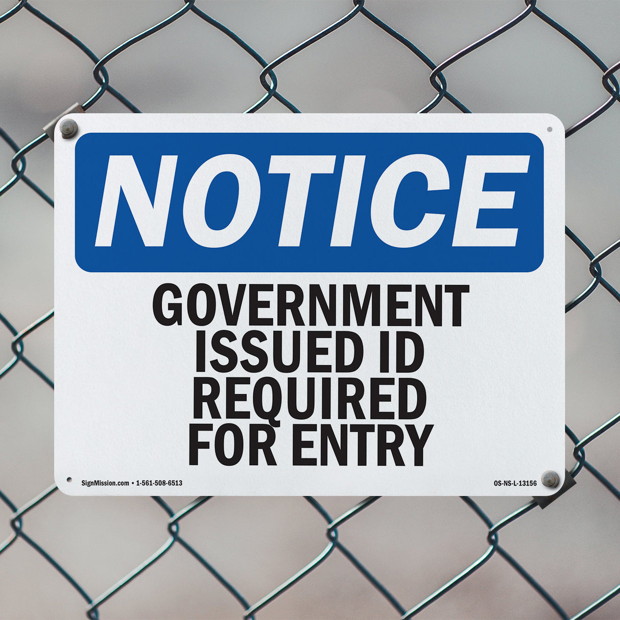 Government Issued ID Required For Entry
