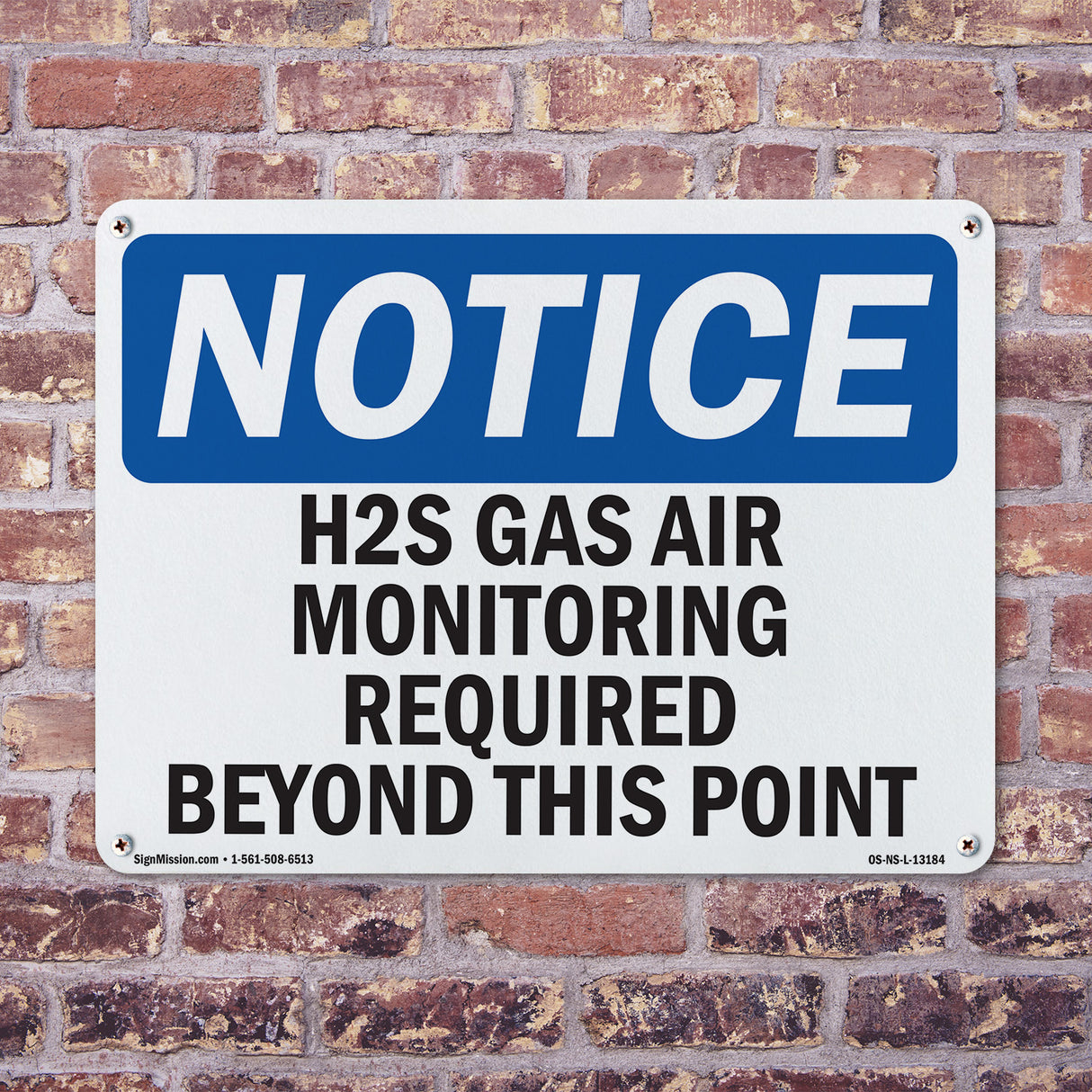 H2S Gas Air Monitoring Required Beyond This Point