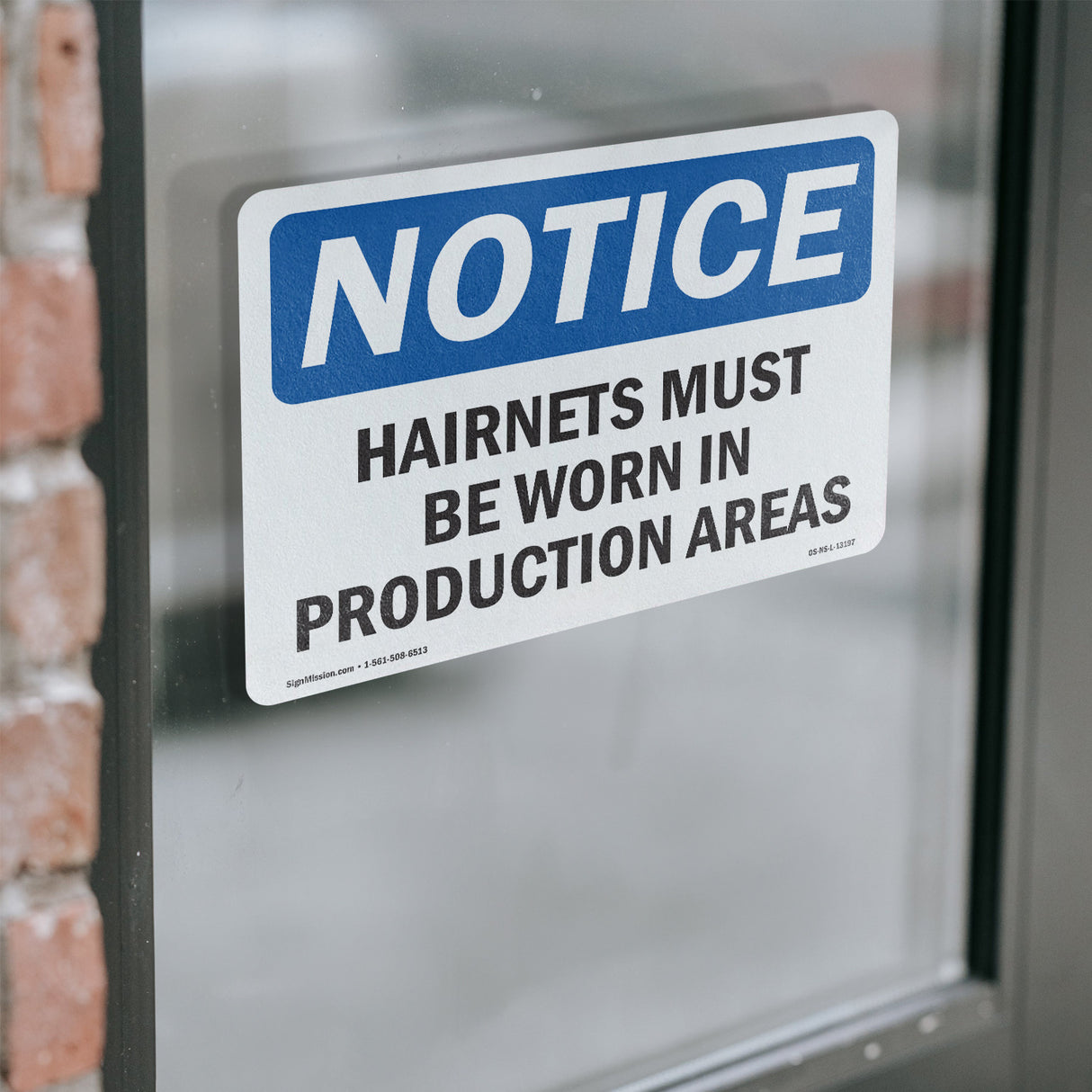 Hairnets Must Be Worn In Production Areas