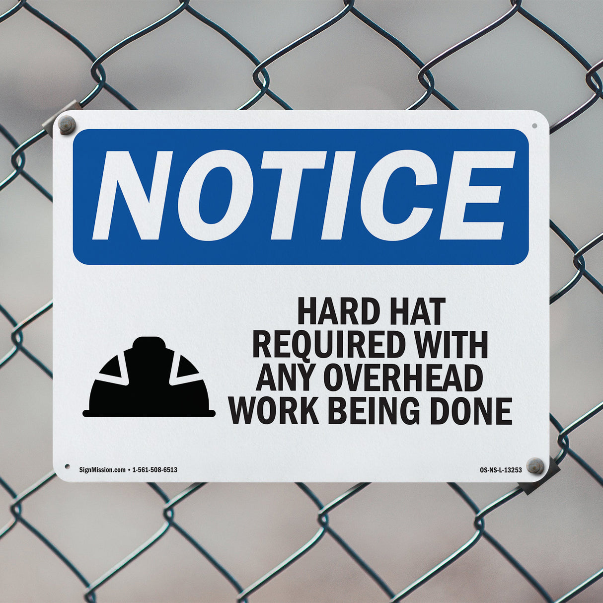 Hard Hat Required With Any Overhead
