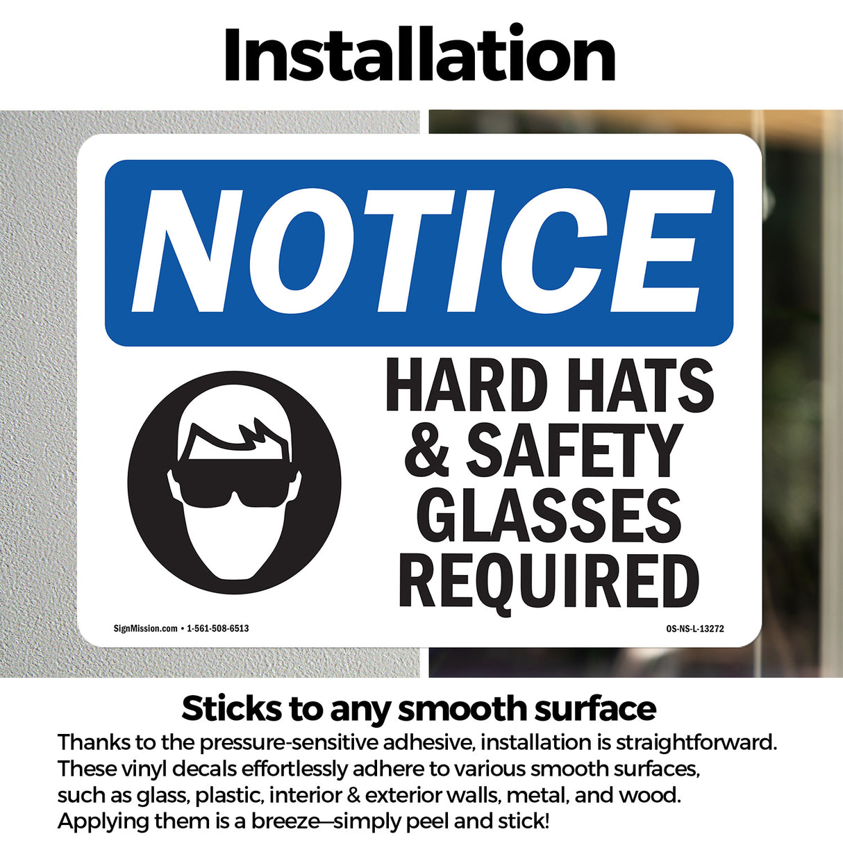 Hard Hats & Safety Glasses Required