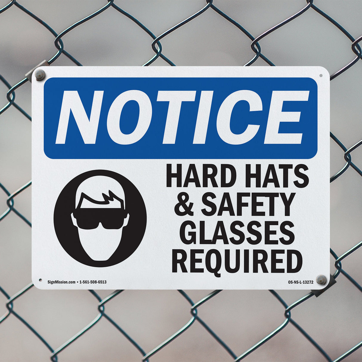 Hard Hats & Safety Glasses Required