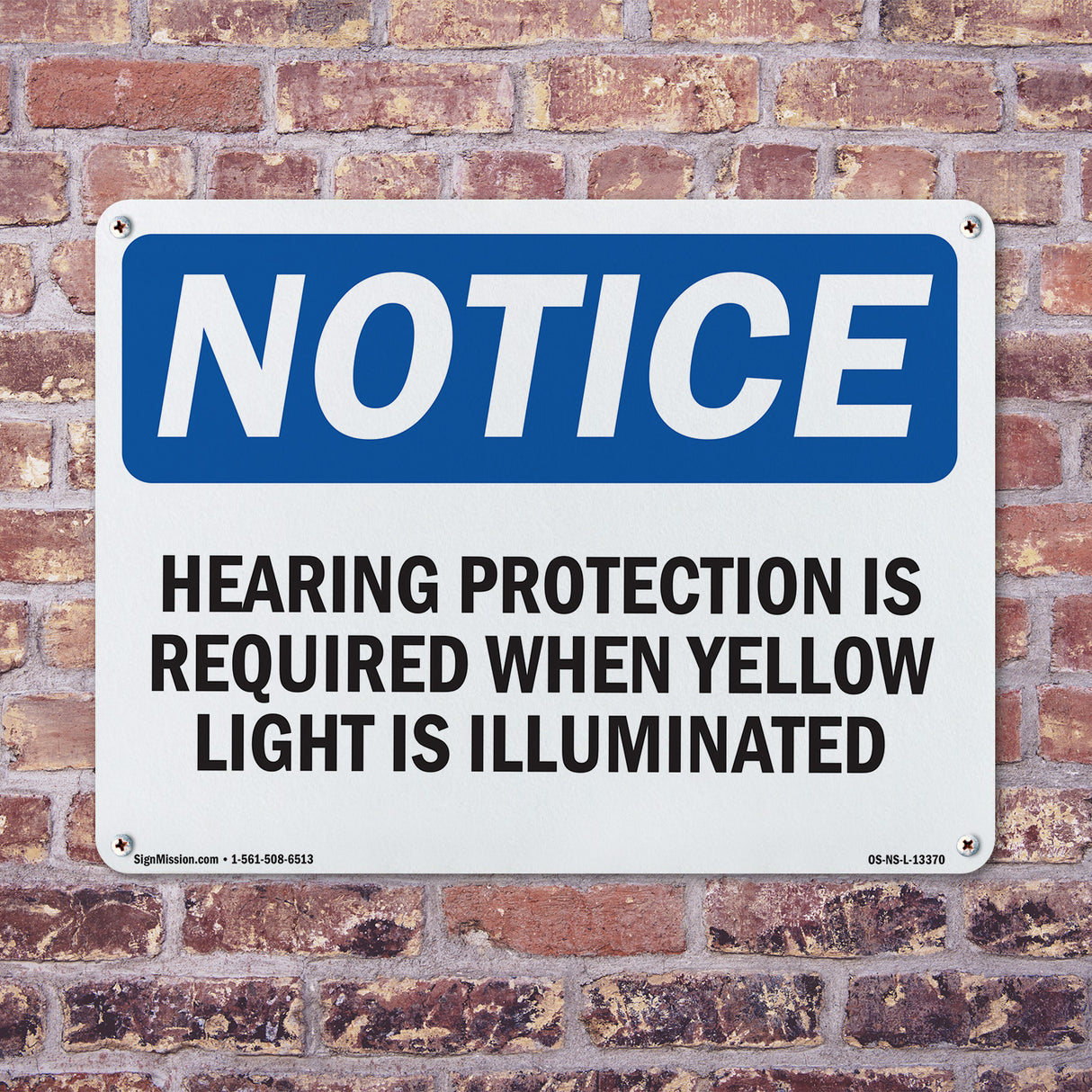 Hearing Protection Is Required When Yellow