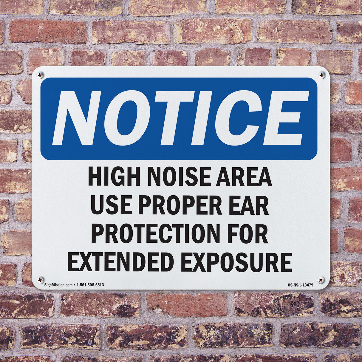 High Noise Area Use Proper Ear Protection