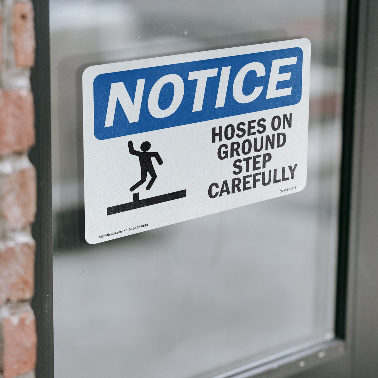 Hoses On Ground Step Carefully