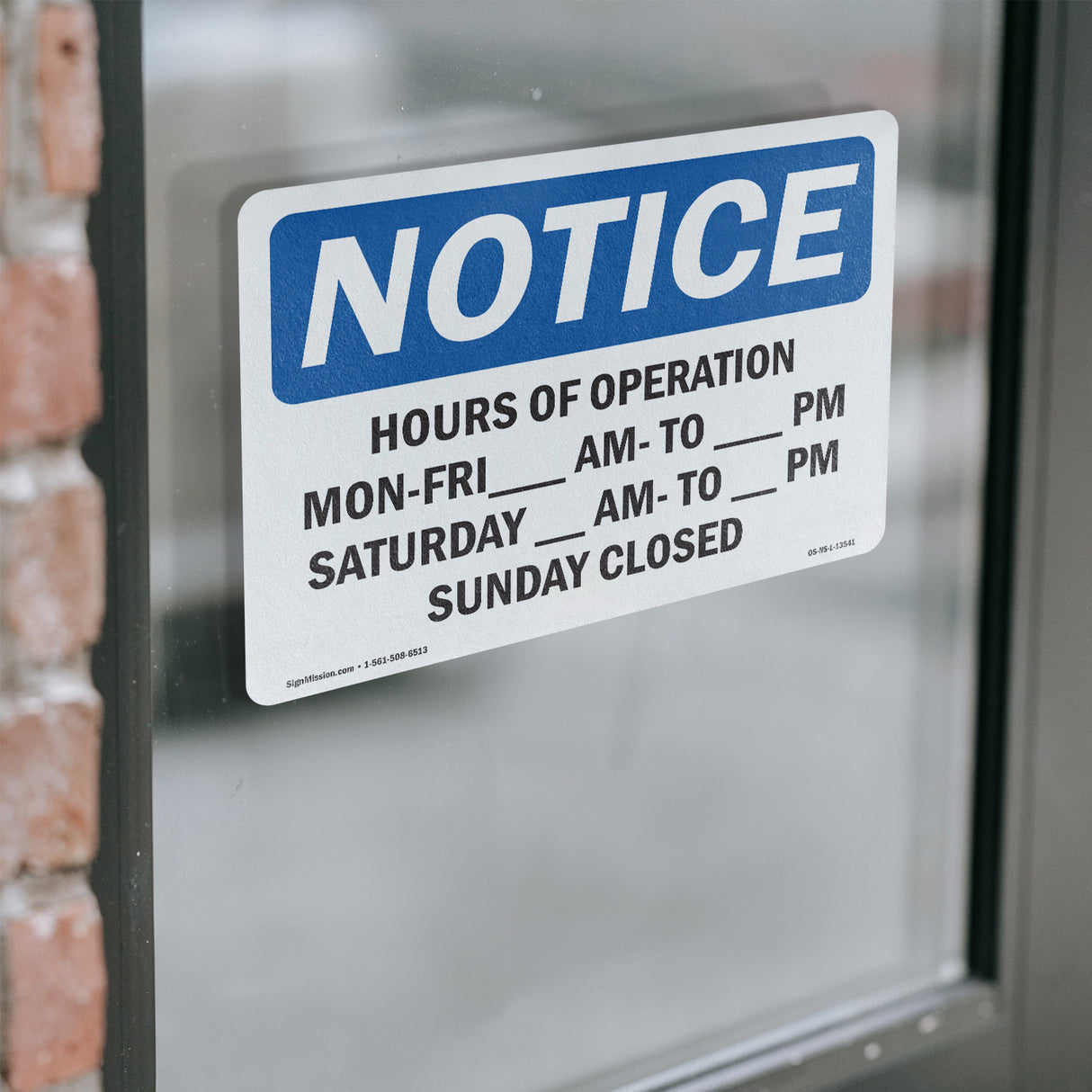 Hours Of Operation Mon - Fri ____ Am - ____
