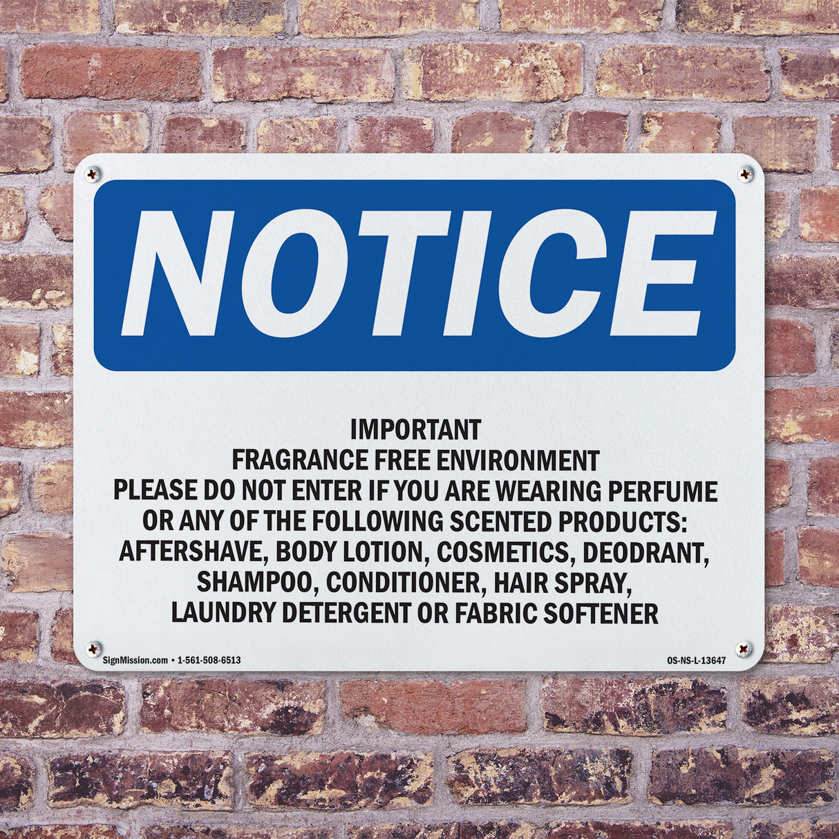 Important Fragrance Free Environment Please