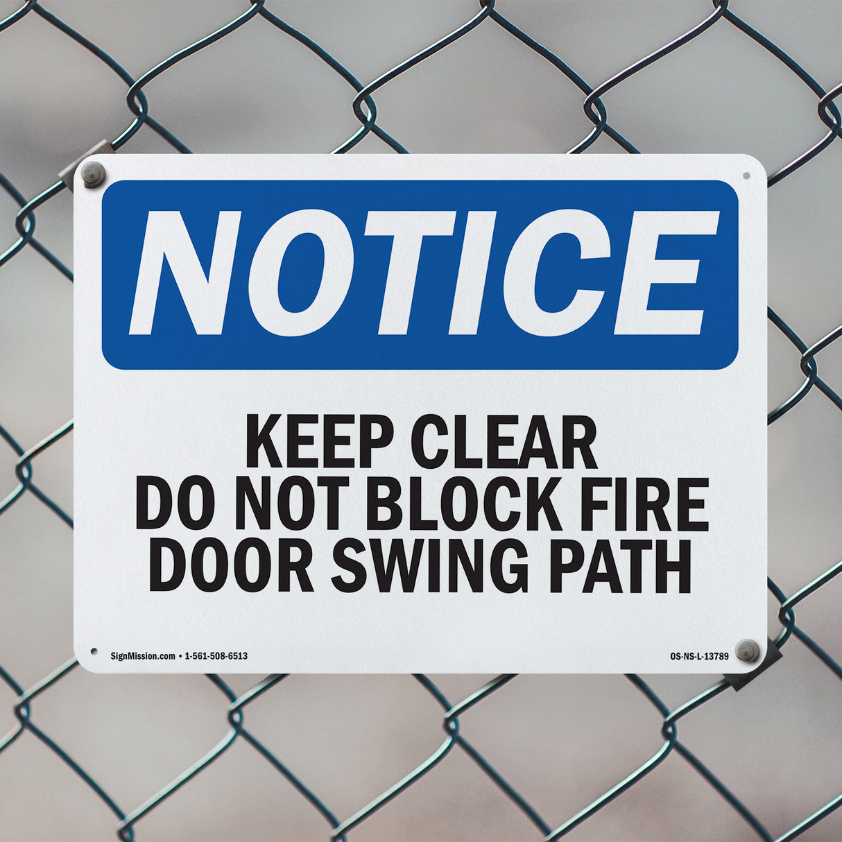 Keep Clear Do Not Block Fire Door