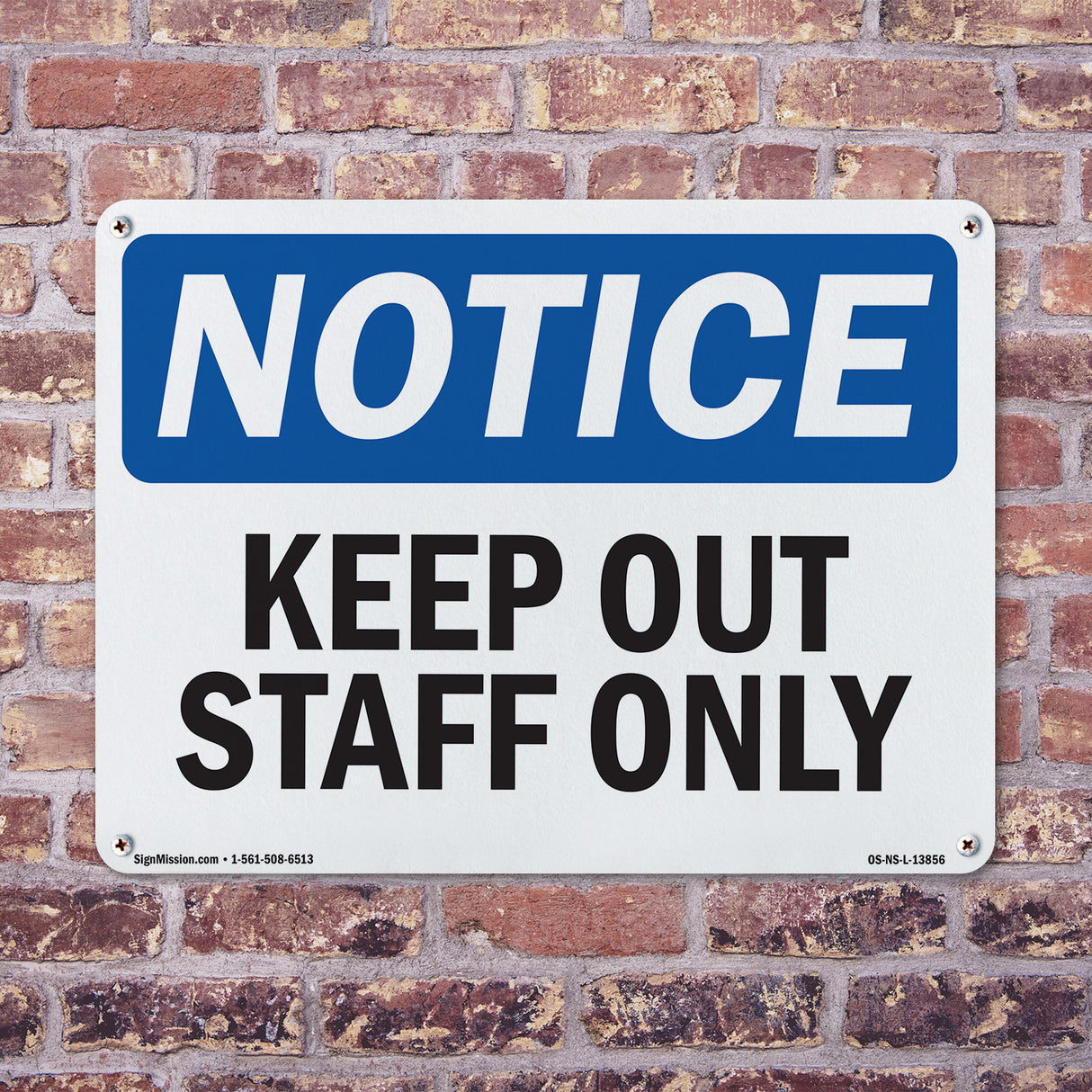 Keep Out Staff Only