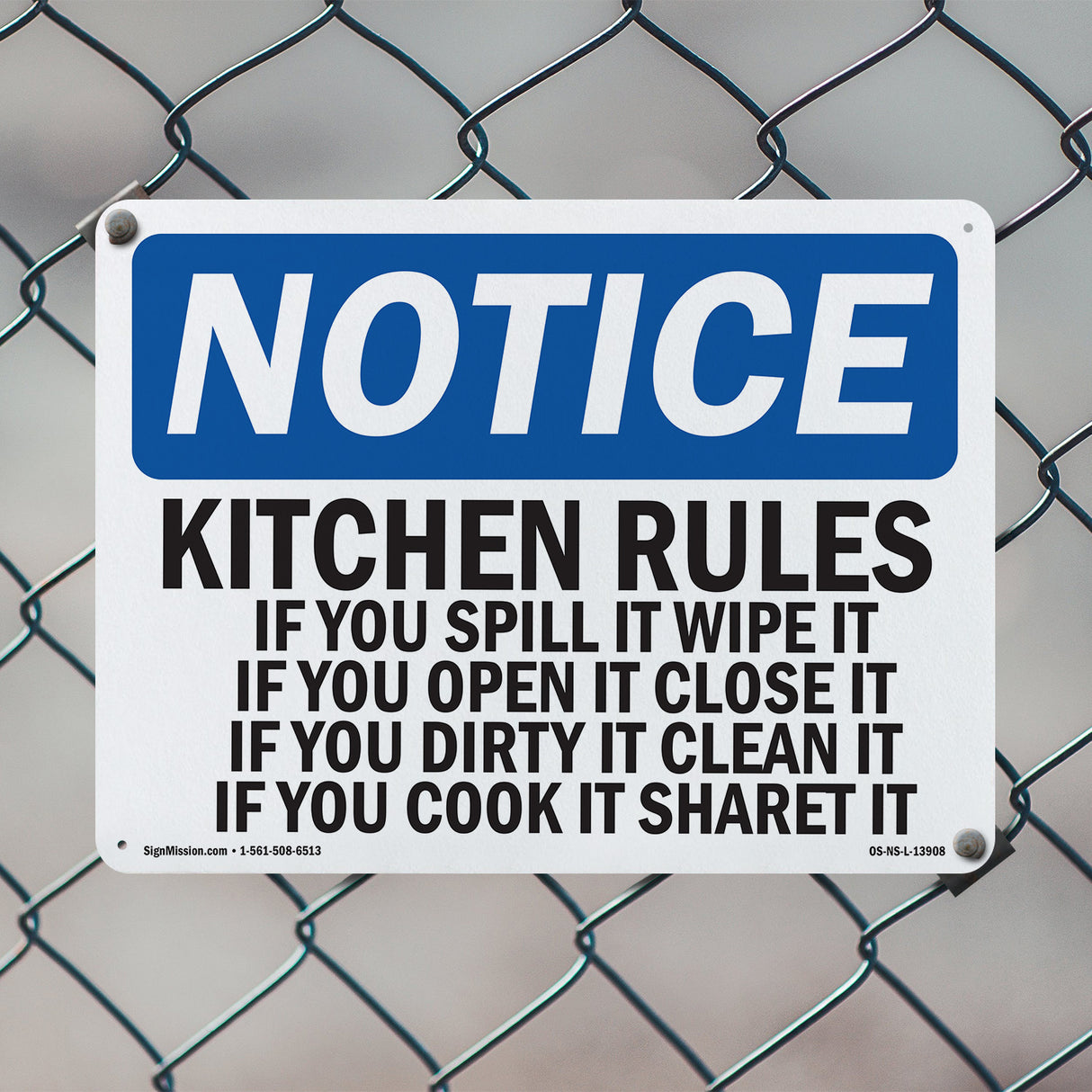 Kitchen Rules If You Spill It