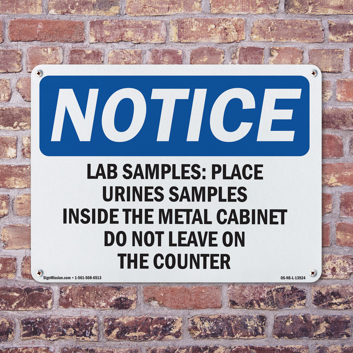 Lab Samples Place Urine Samples Inside