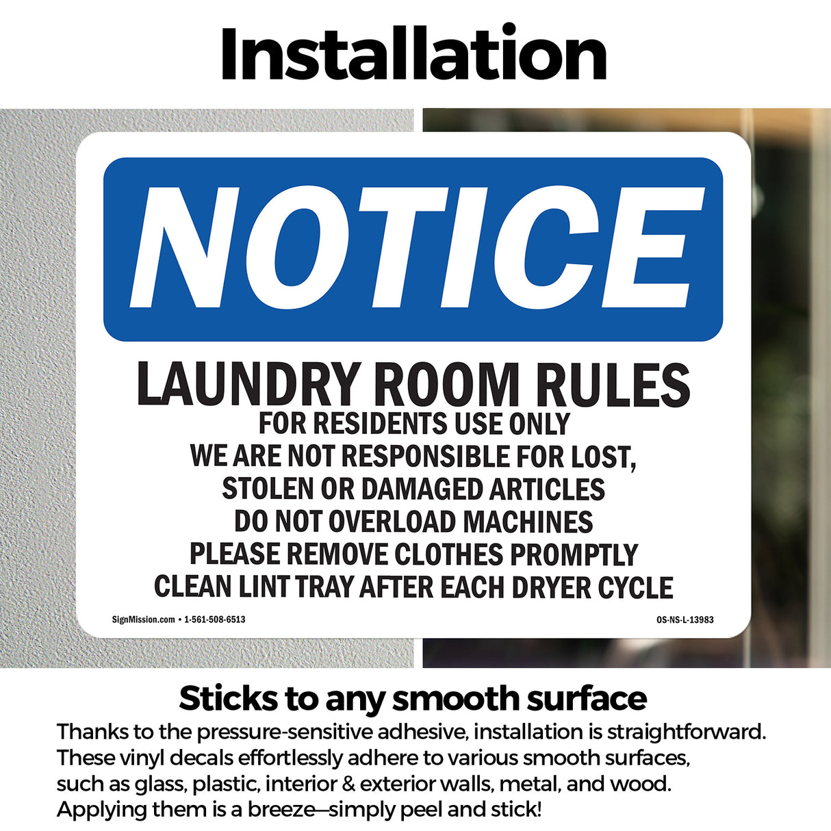 Laundry Room Rules For Residents