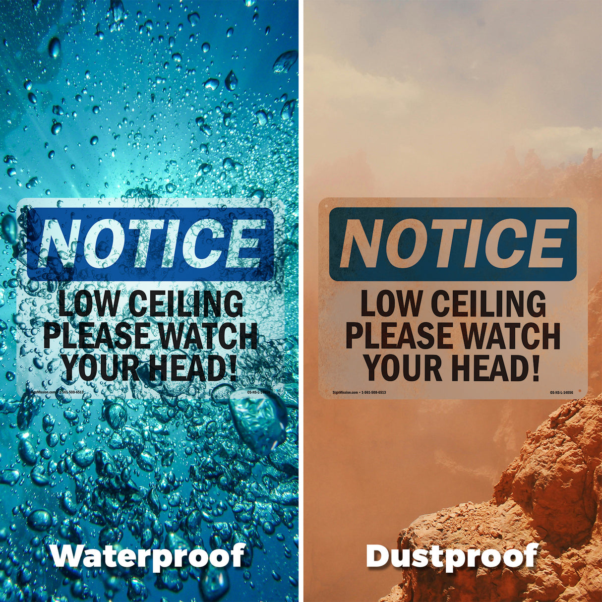 Low Ceiling Please Watch Your Head! Sign