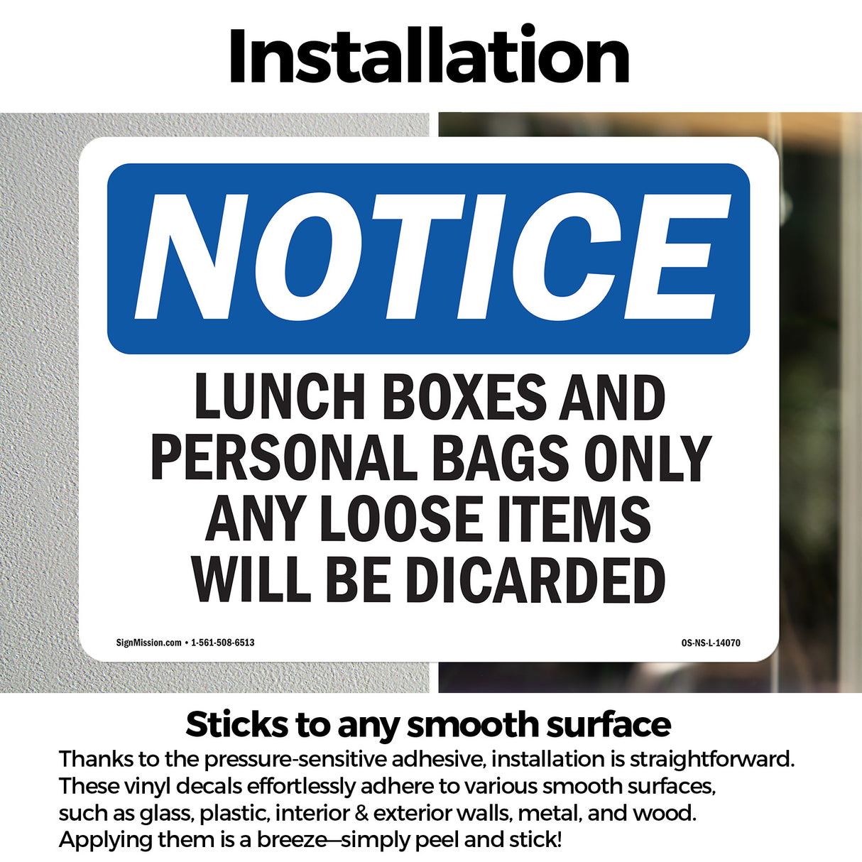 Lunch Boxes And Personal Bags Only Any Loose
