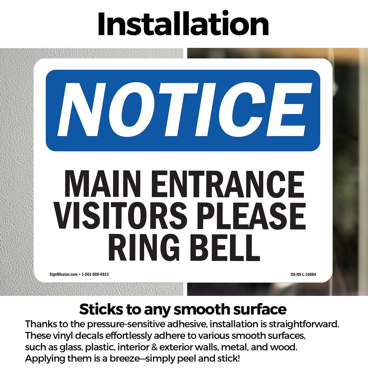 Main Entrance Visitors Please Ring Bell
