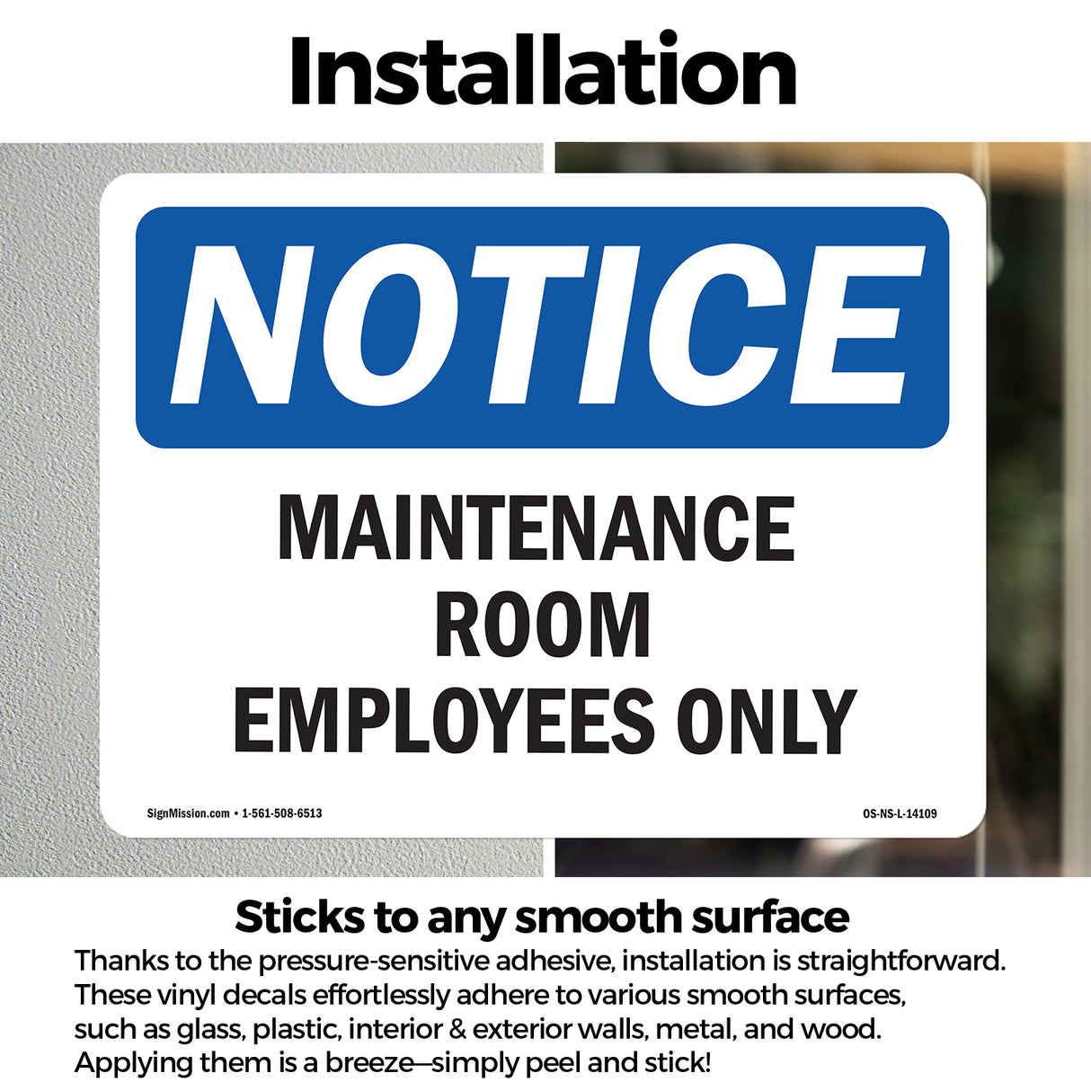 Maintenance Room Employees Only