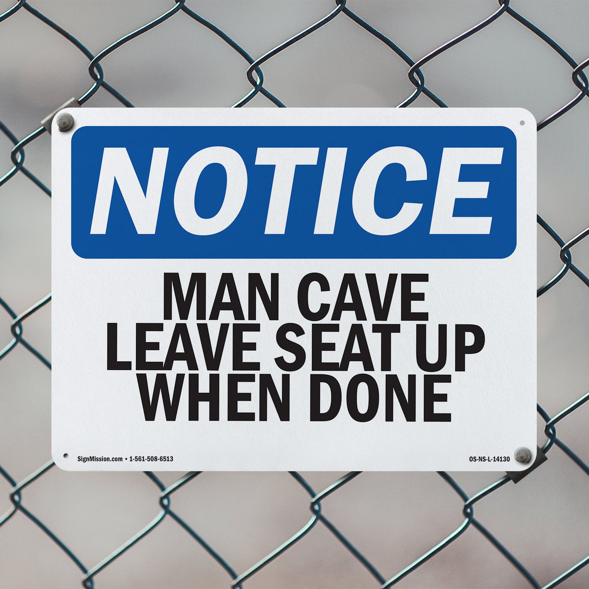 Man Cave Leave Seat Up When Done