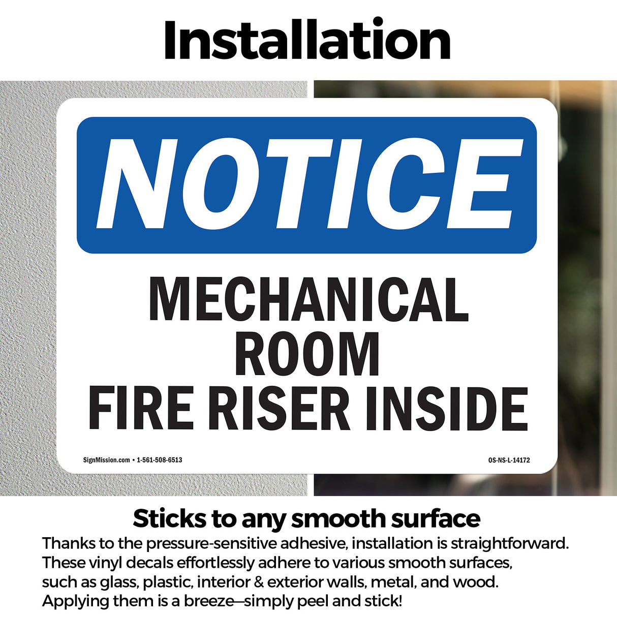 Mechanical Room Fire Riser Inside