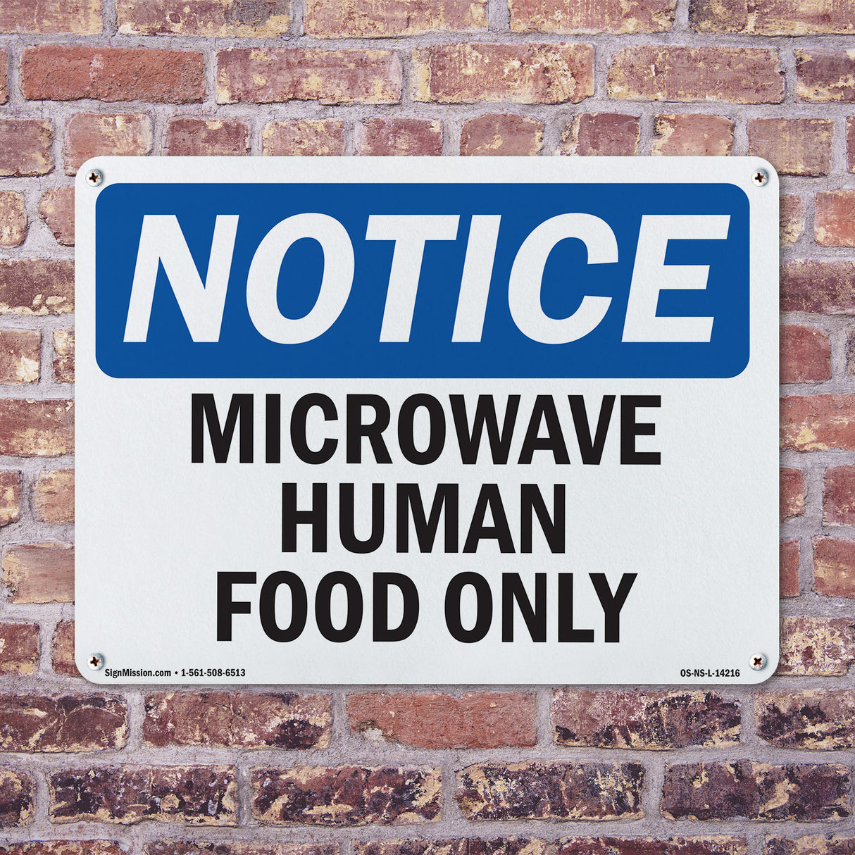 Microwave Human Food Only