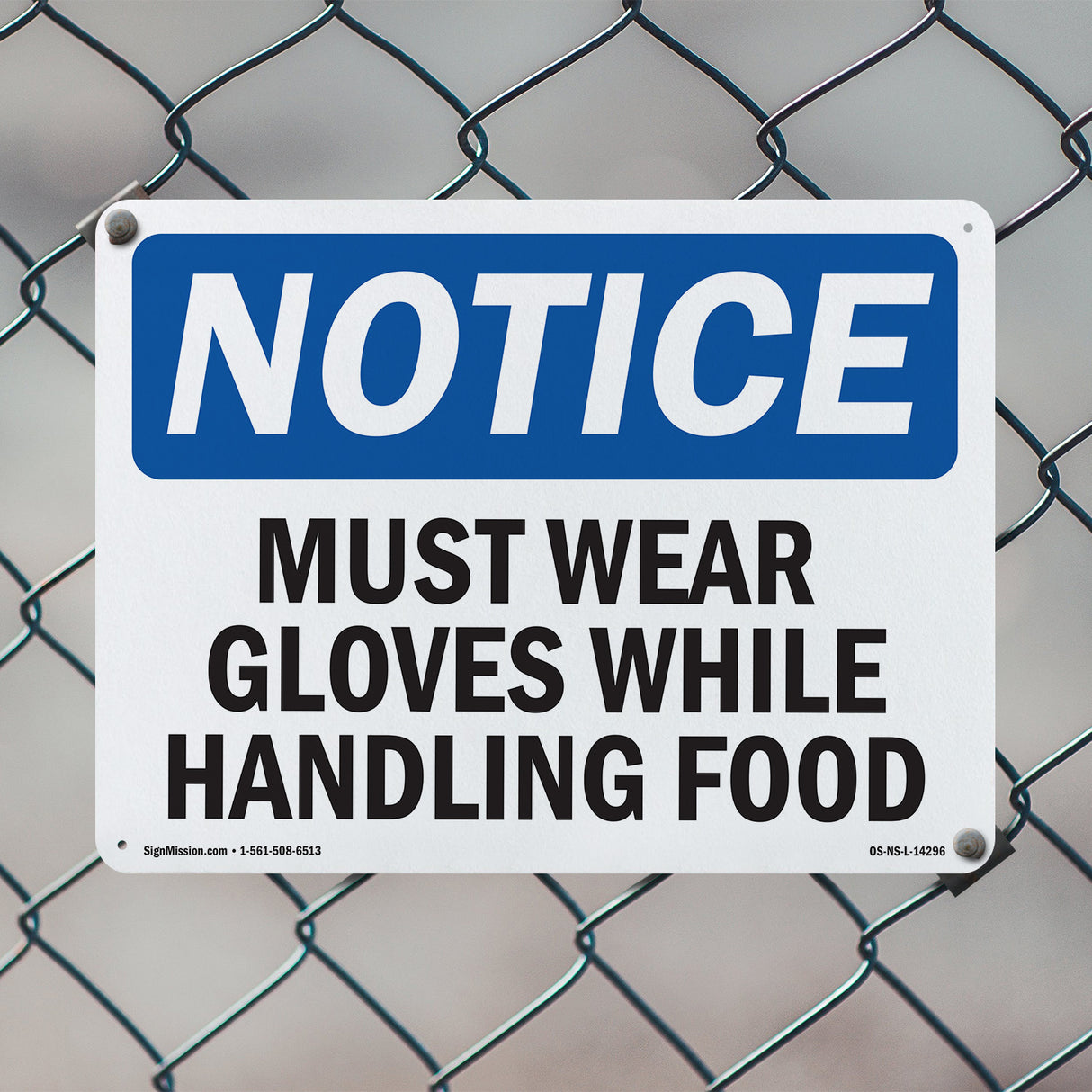 Must Wear Gloves While Handling Food