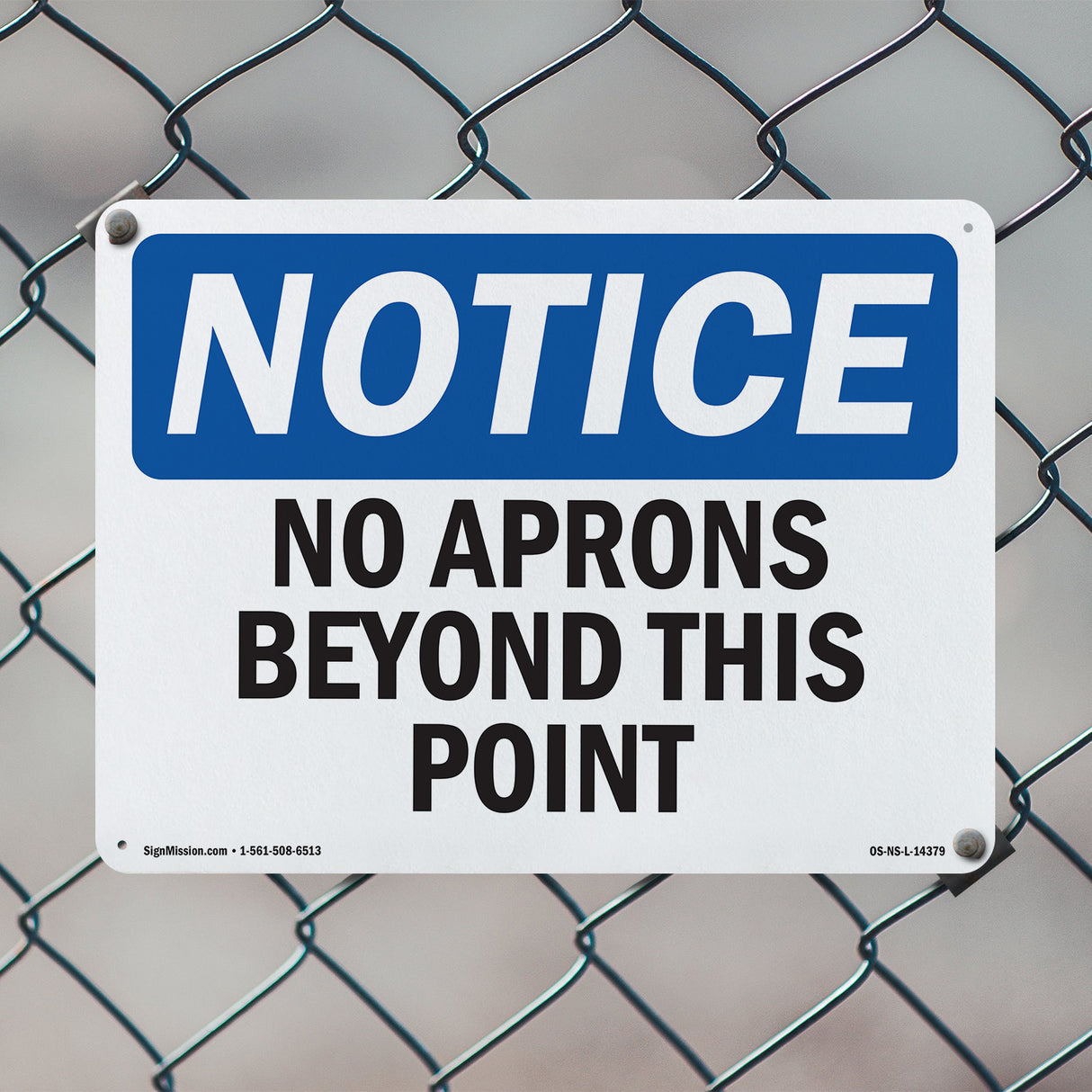 No Aprons Beyond This Point