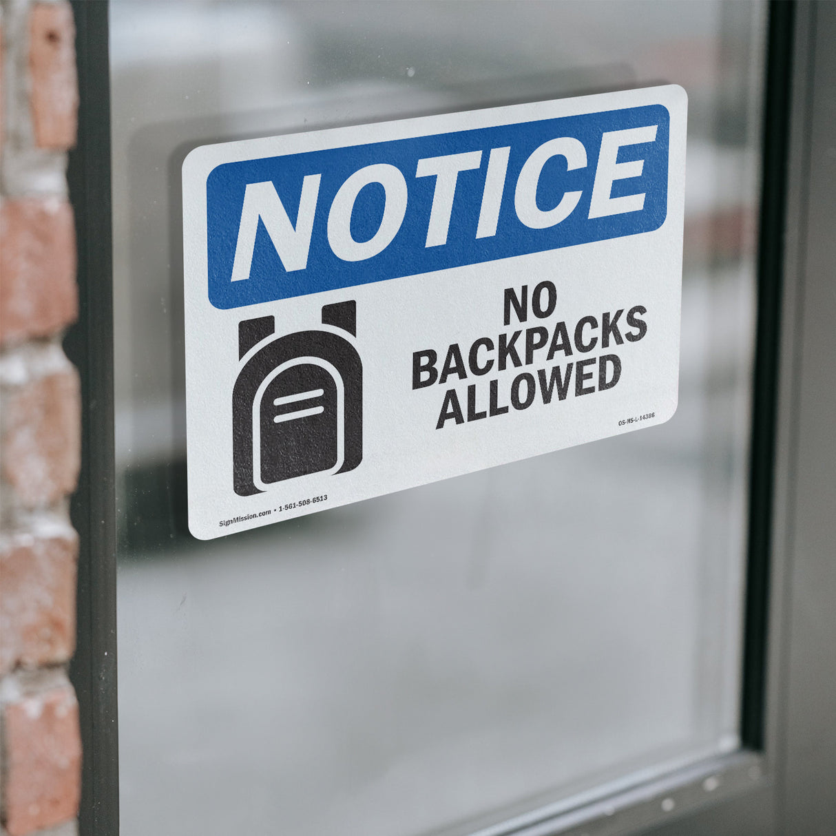 No Backpacks Allowed