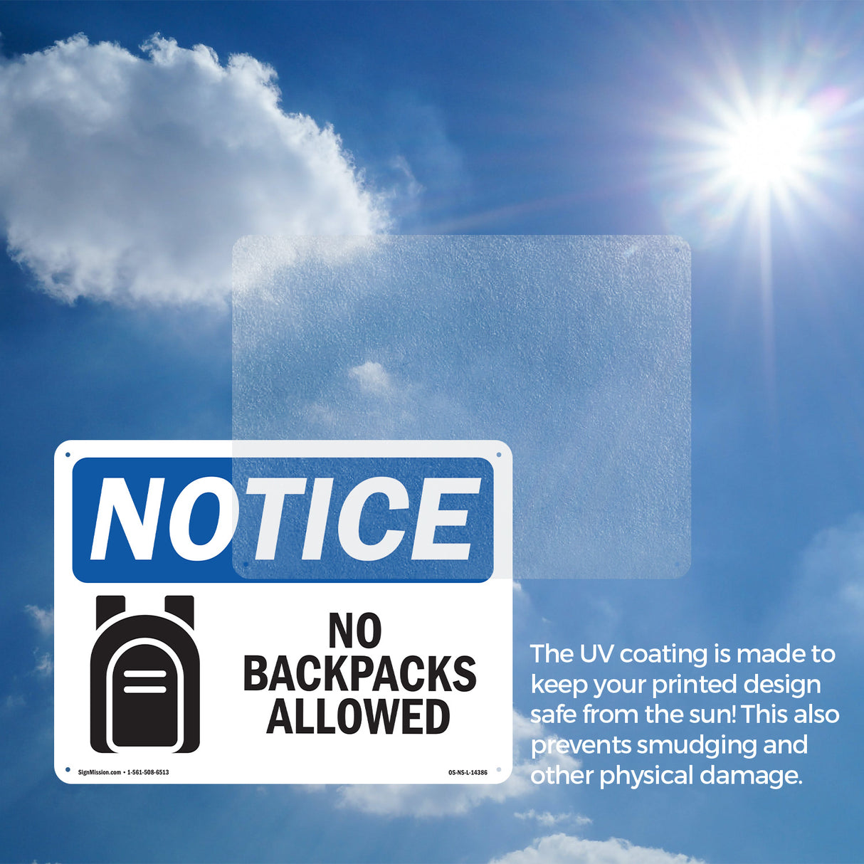 No Backpacks Allowed