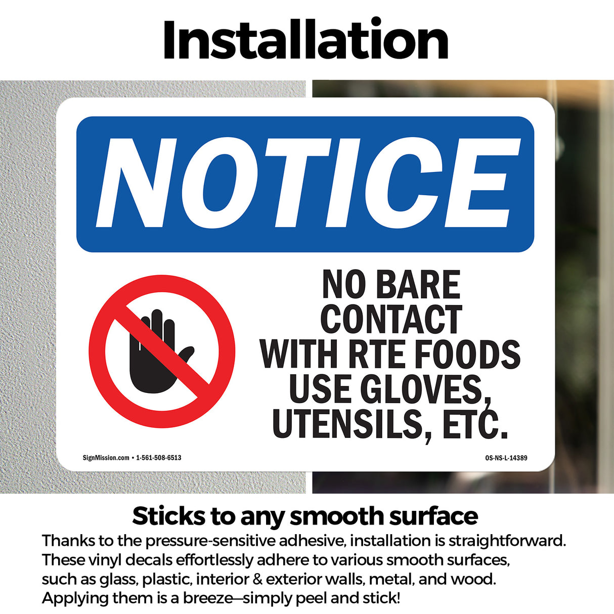 No Bare Contact With Rte Foods