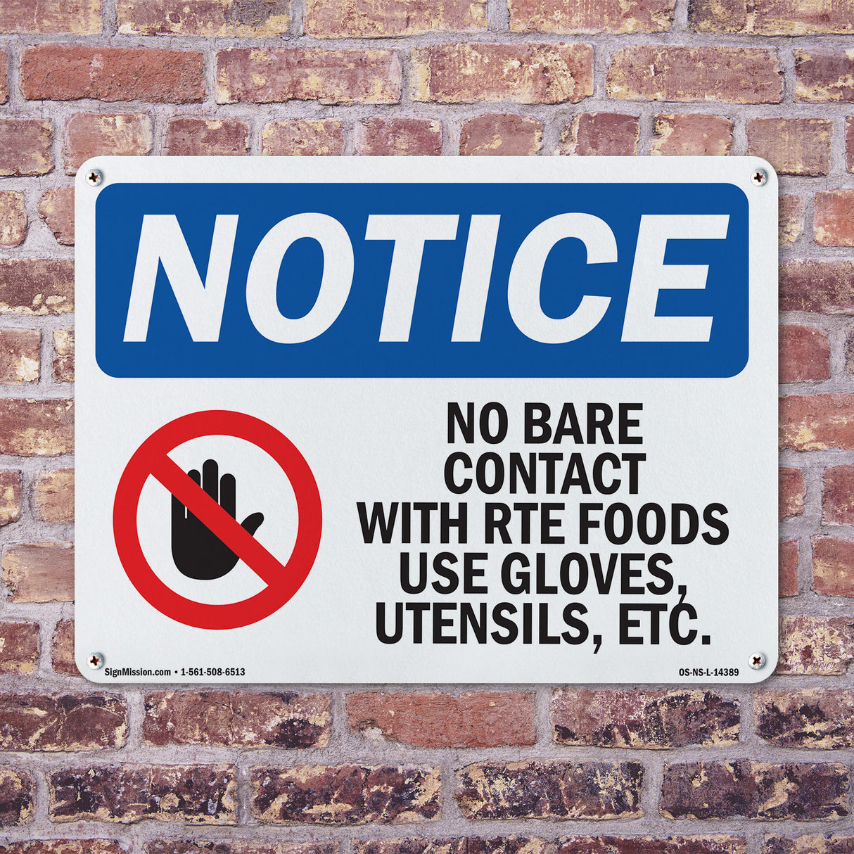 No Bare Contact With Rte Foods