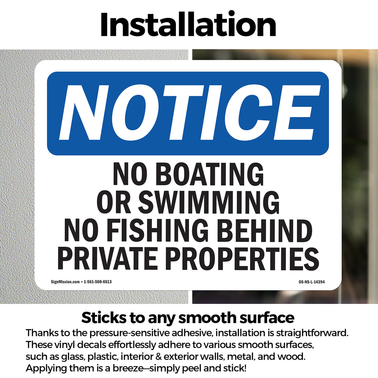 No Boating Or Swimming No Fishing Behind