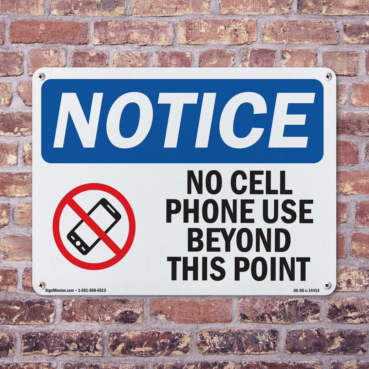 No Cell Phone Use Beyond This Point