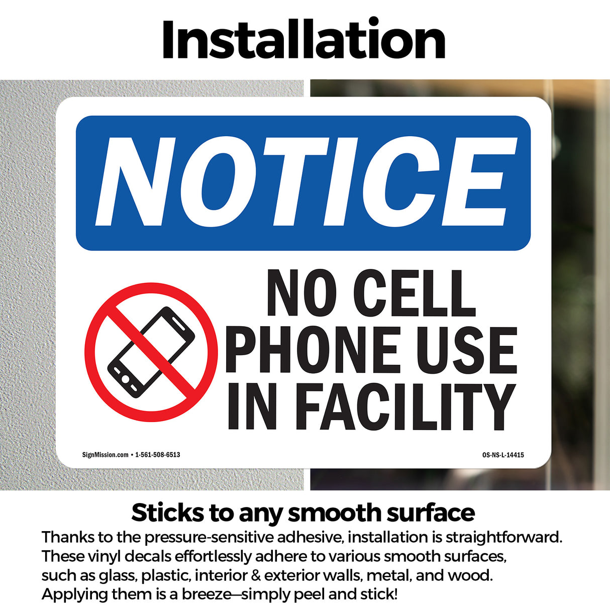 No Cell Phone Use In Facility