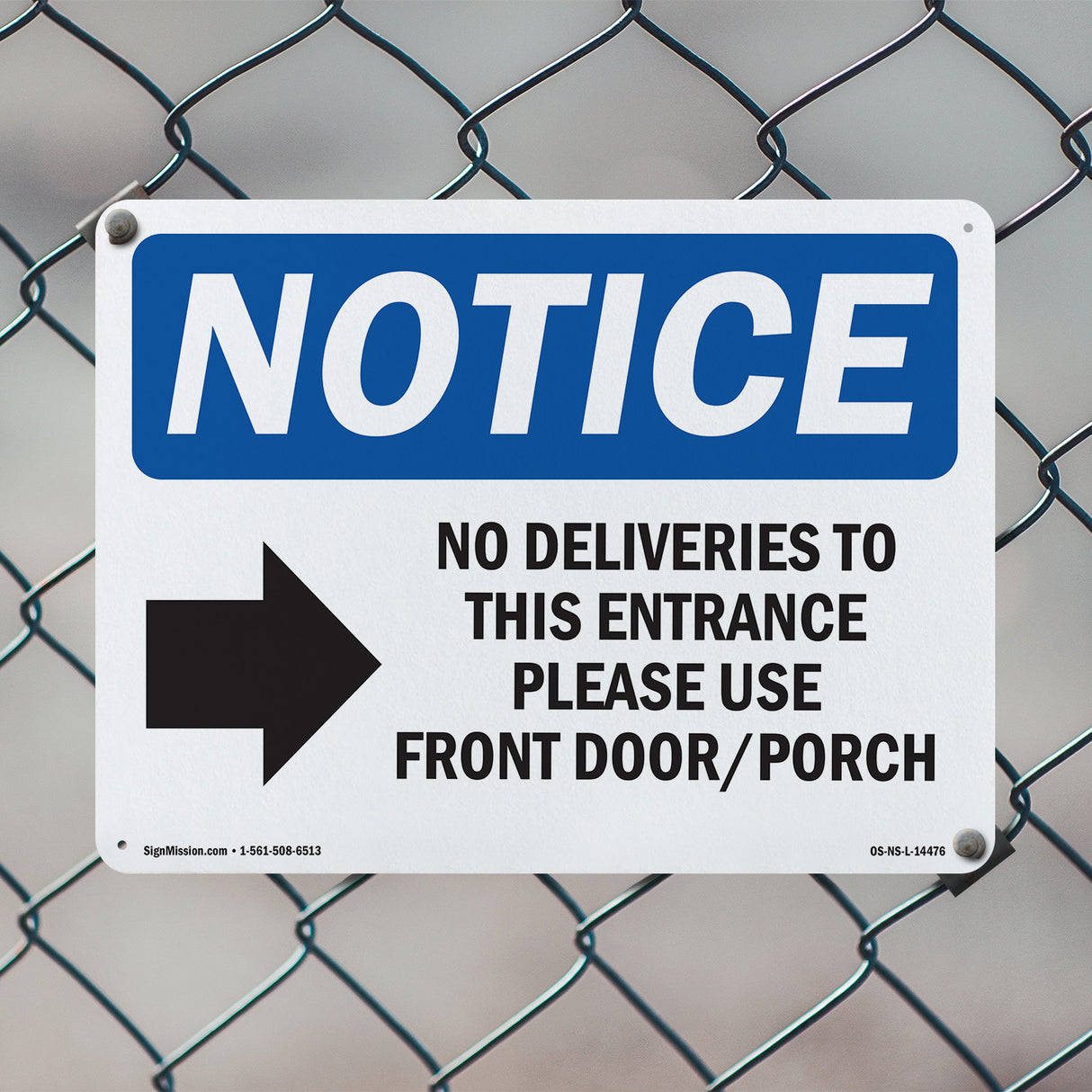No Deliveries To This Entrance