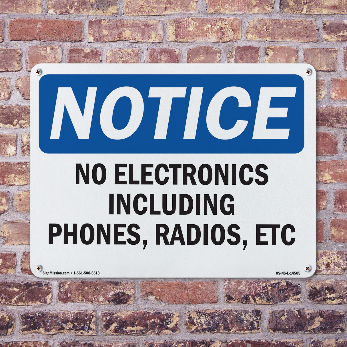 No Electronics Including Phones, Radios Etc